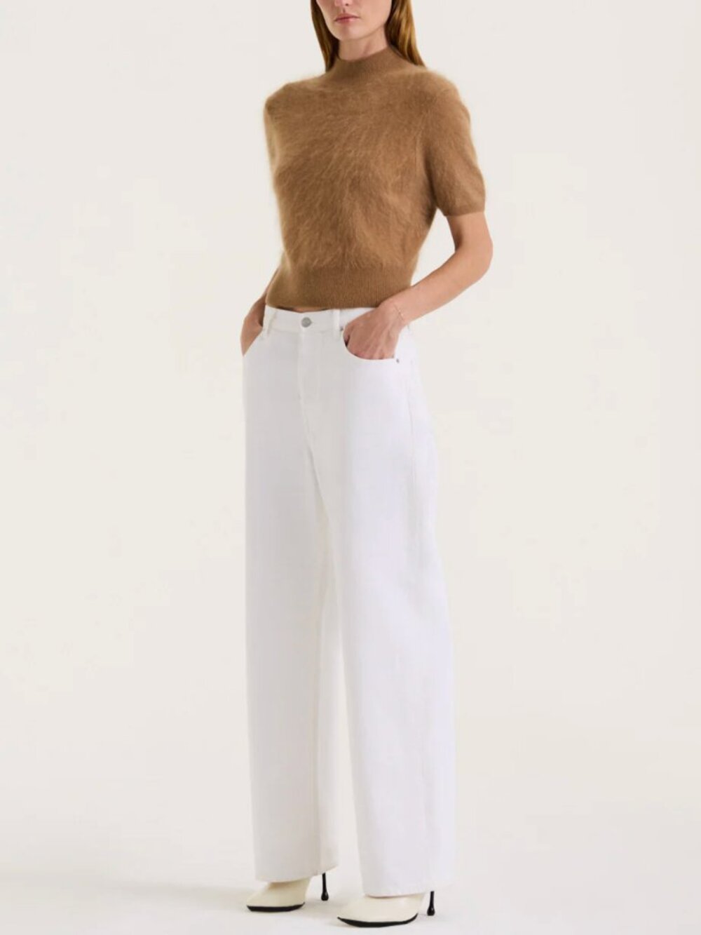NWT HENNE Gisella Jean 23/24/25/26 White Clean Fit Quiet Lux - Picture 10 of 12